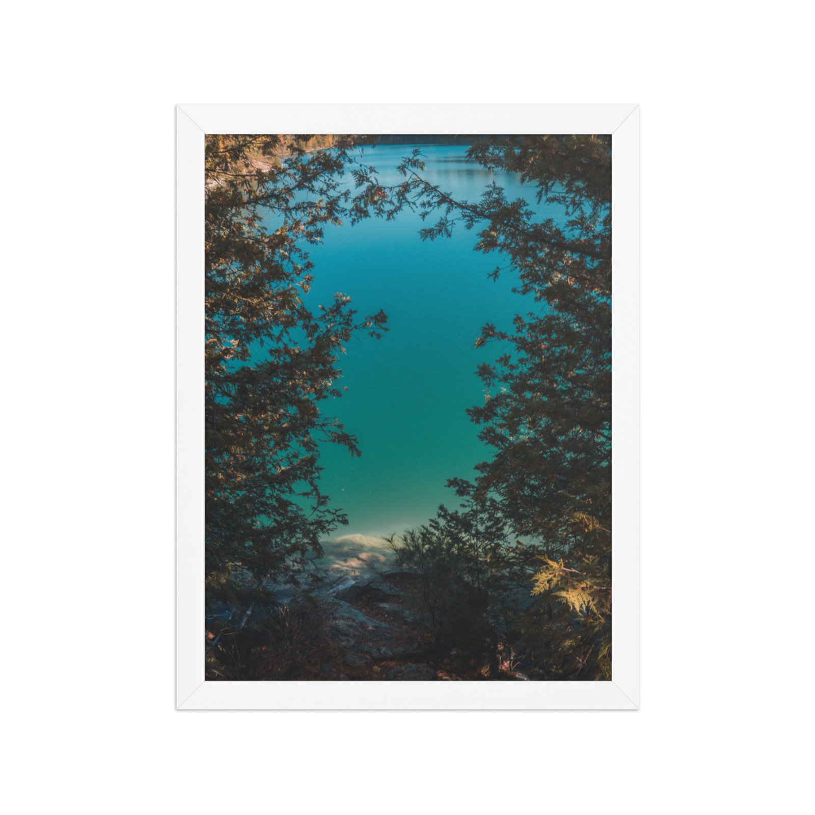 Azure Water - Matte Paper Framed Poster