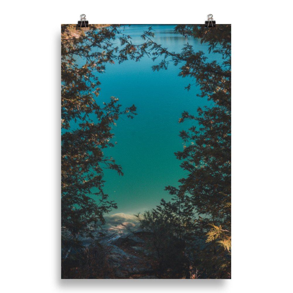Azure Water - Matte Paper Poster
